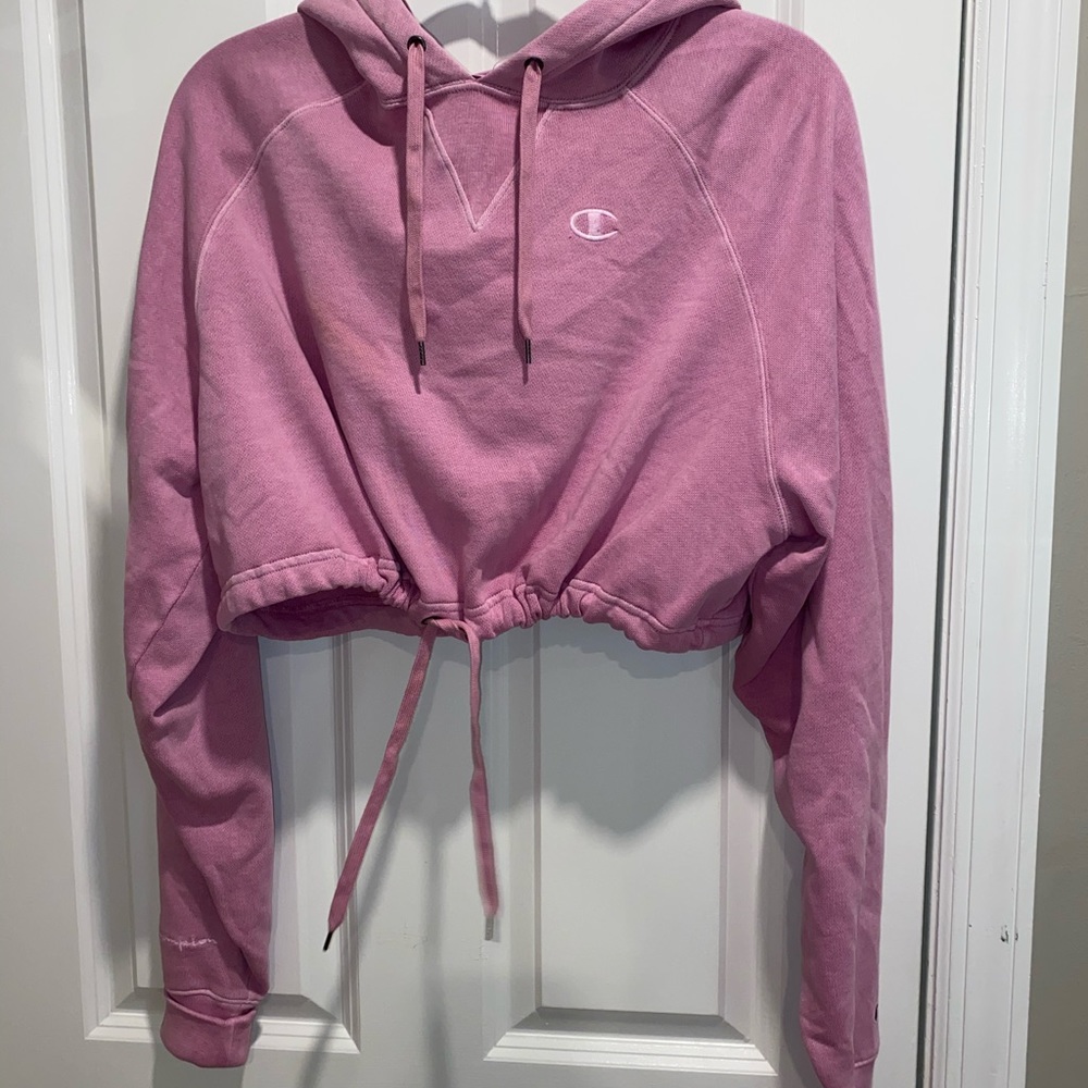 Champion cropped hoodie